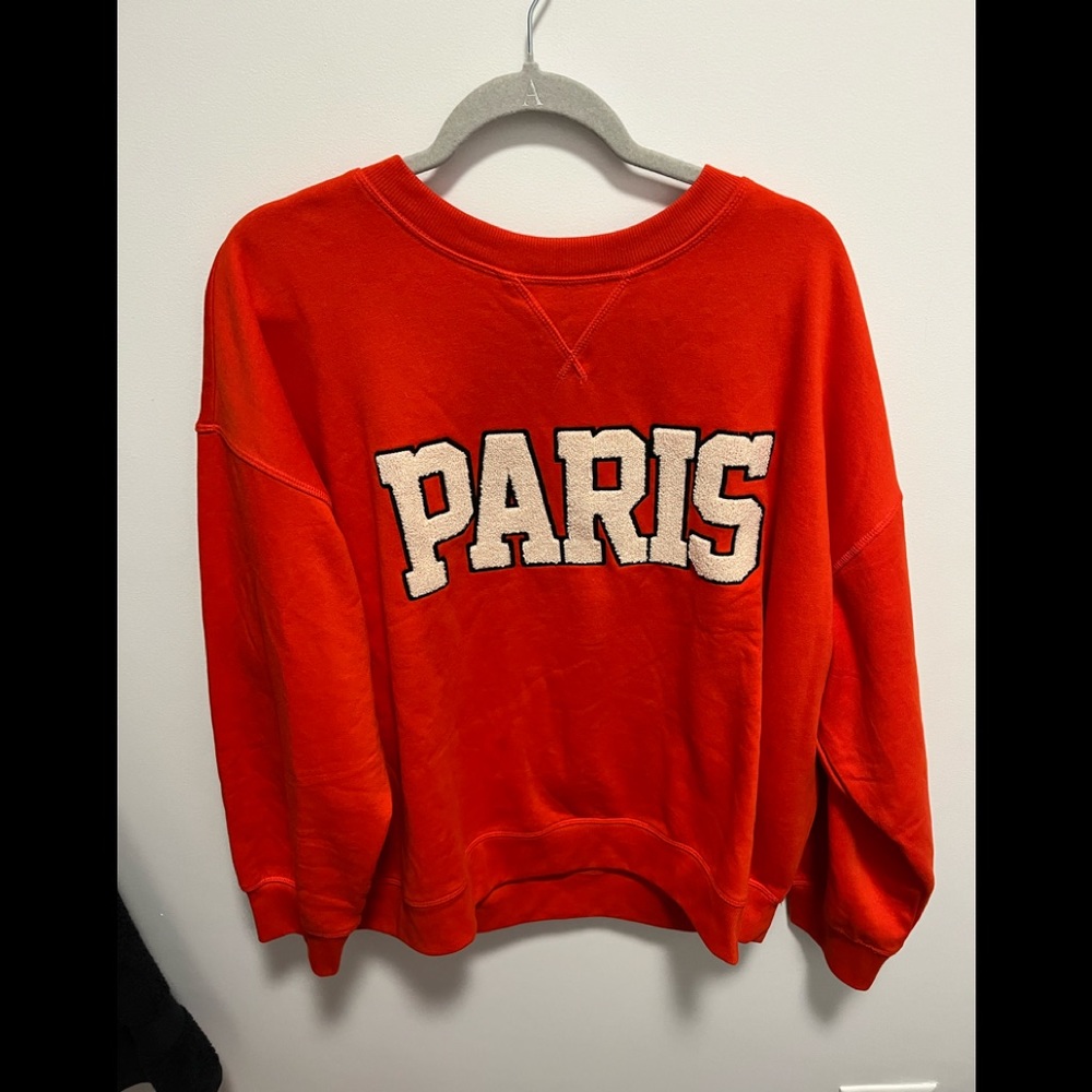 Fuzzy Paris Crew Neck!